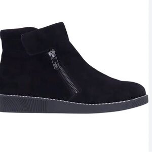 L'Amour Des Pieds LDP Black Suede Ankle Boots Luxury Comfort Arch Support 7